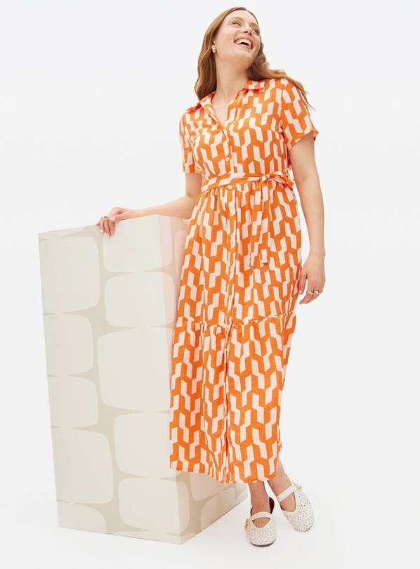 Tu X Scion Geometric Printed Shirt Dress 12